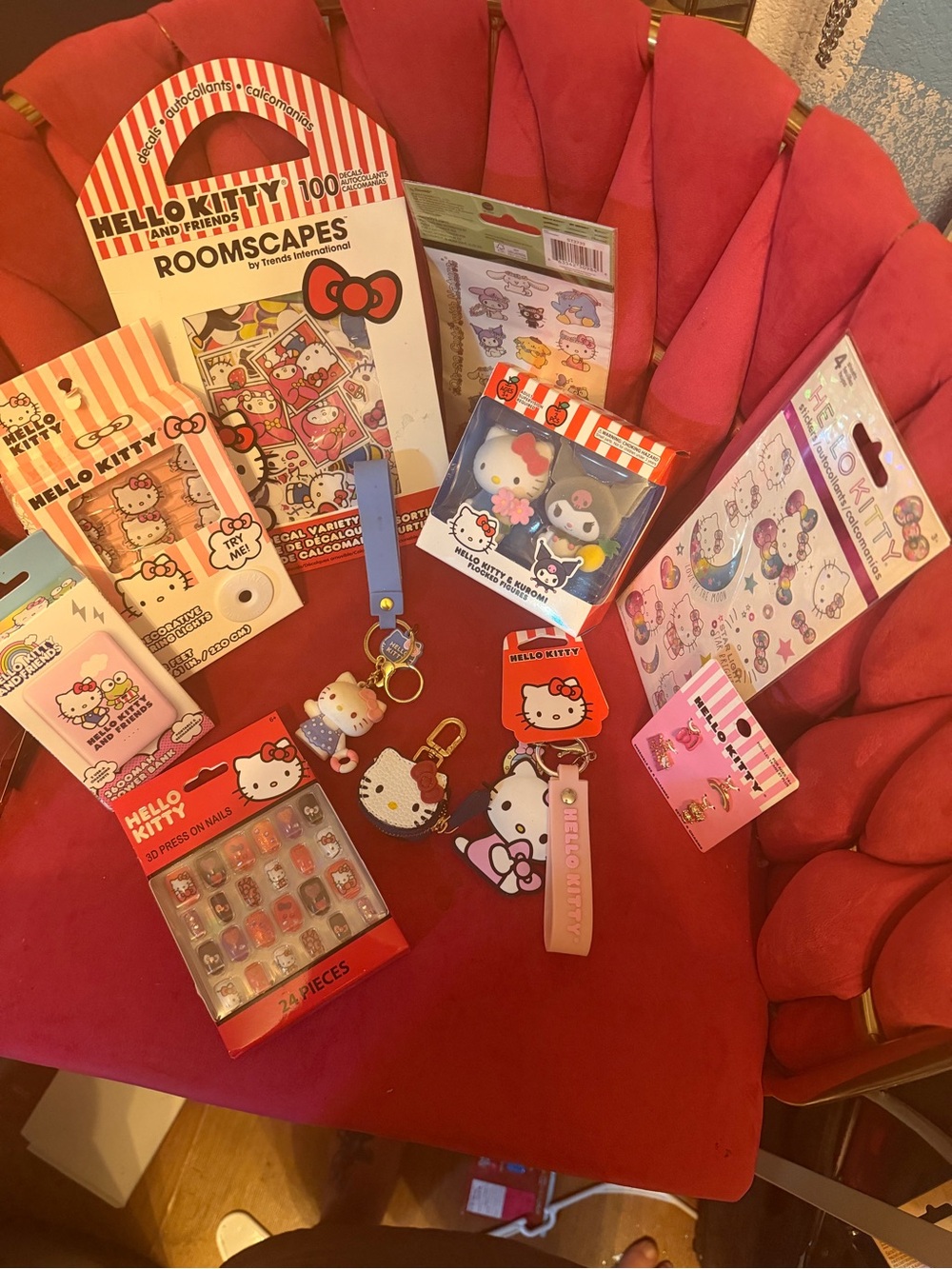 Hello Kitty Kids Accessories Set - Pink Red White